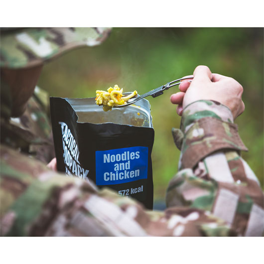 Tactical Foodpack Outdoor Mahlzeit Hhnchen mit Nudeln Bild 8