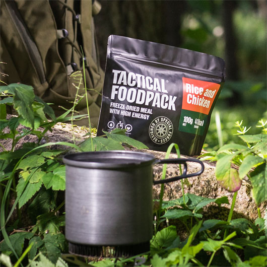 Tactical Foodpack Outdoor Mahlzeit Hhnchen und Reis Bild 5