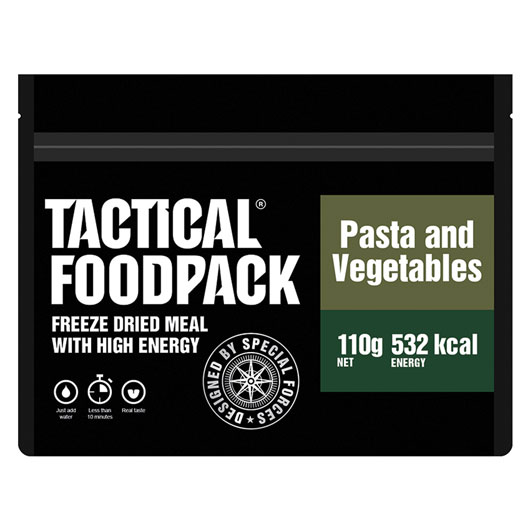 Tactical Foodpack Outdoor Mahlzeit Pasta und Gemse Bild 1