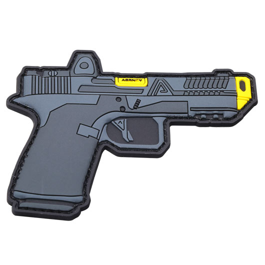 RWA 3D Rubber Patch Agency Arms NOC Pistole grau