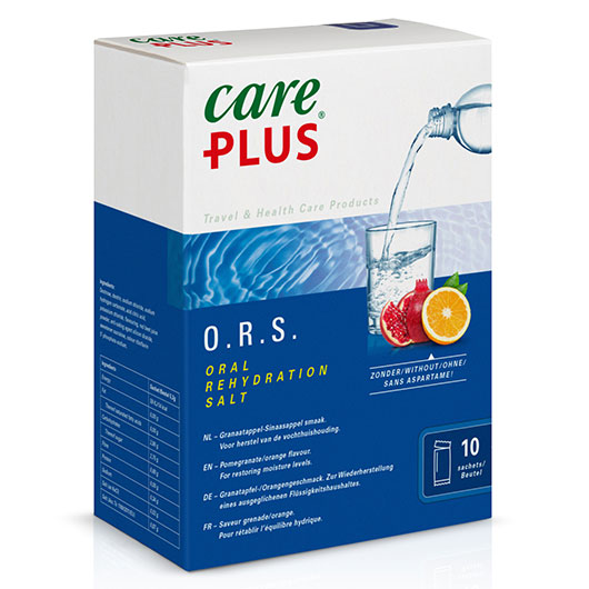 Care Plus Elektrolytmischung O.R.S. 10 Beutel Granatapfel/Orange