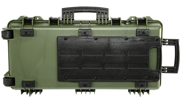 Nuprol Medium Hard Case Waffenkoffer / Trolley 80 x 40 x 17,5 cm Waben-Schaumstoff oliv Bild 3