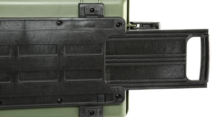 Nuprol Medium Hard Case Waffenkoffer / Trolley 80 x 40 x 17,5 cm Waben-Schaumstoff oliv Bild 9