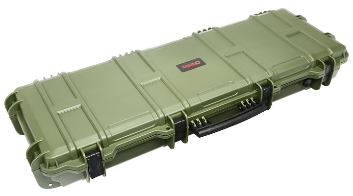 Nuprol Large Hard Case Waffenkoffer / Trolley 109 x 39,5 x 16 cm PnP-Schaumstoff oliv