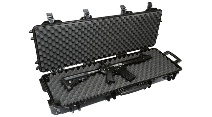 Nuprol Large Hard Case Waffenkoffer / Trolley 109 x 39,5 x 16 cm Waben-Schaumstoff schwarz Bild 4