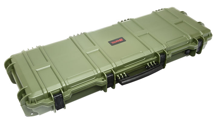 Nuprol Large Hard Case Waffenkoffer / Trolley 109 x 39,5 x 16 cm Waben-Schaumstoff oliv