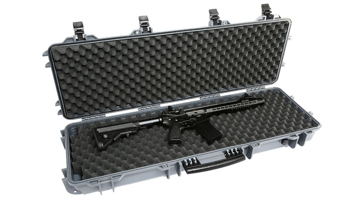 Nuprol Large Hard Case Waffenkoffer / Trolley 109 x 39,5 x 16 cm Waben-Schaumstoff grau Bild 4