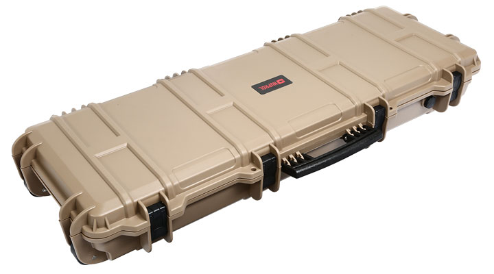 Nuprol Large Hard Case Waffenkoffer / Trolley 109 x 39,5 x 16 cm Waben-Schaumstoff tan