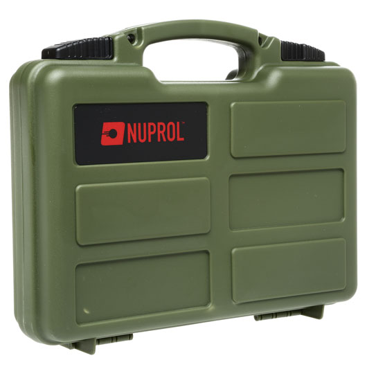 Nuprol Small Hard Case Pistolenkoffer 31 x 21 x 6,5 cm Waben-Schaumstoff oliv Bild 1