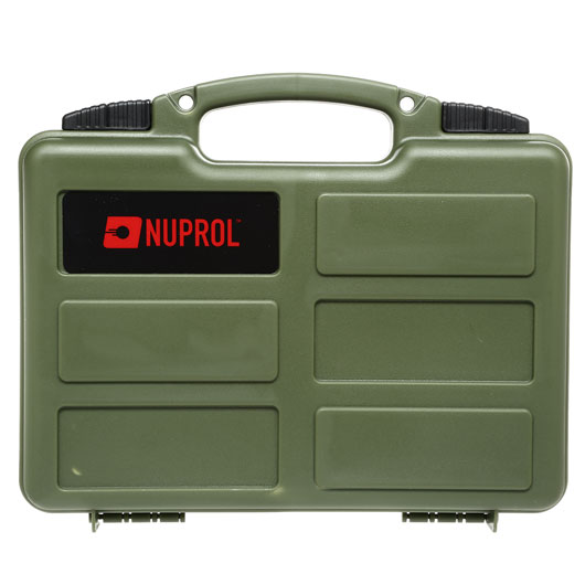 Nuprol Small Hard Case Pistolenkoffer 31 x 21 x 6,5 cm Waben-Schaumstoff oliv Bild 2