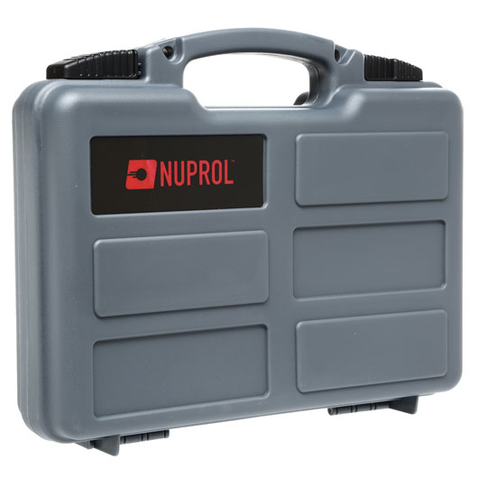 Nuprol Small Hard Case Pistolenkoffer 31 x 21 x 6,5 cm Waben-Schaumstoff grau Bild 1