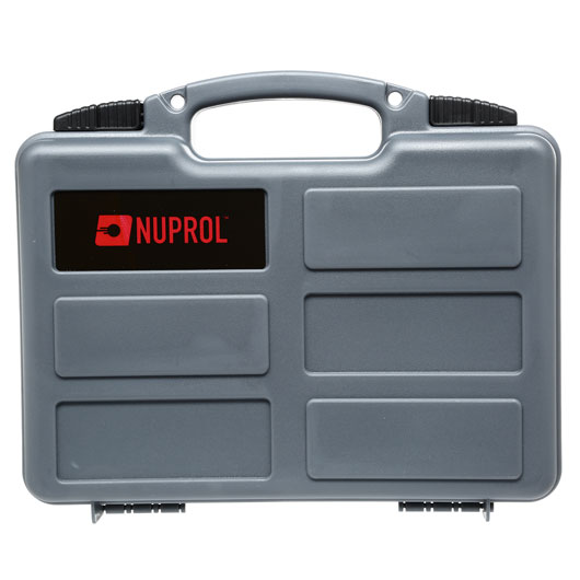 Nuprol Small Hard Case Pistolenkoffer 31 x 21 x 6,5 cm Waben-Schaumstoff grau Bild 2