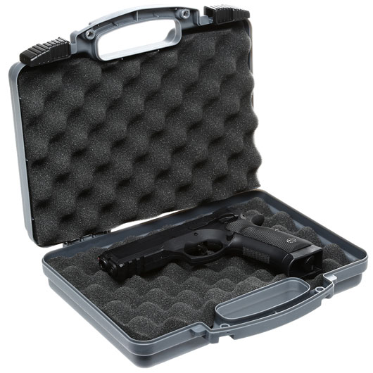 Nuprol Small Hard Case Pistolenkoffer 31 x 21 x 6,5 cm Waben-Schaumstoff grau Bild 4