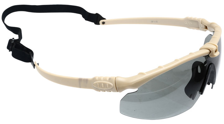Nuprol Battle Pro Protective Airsoft Schutzbrille tan / rauch Bild 1