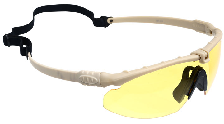Nuprol Battle Pro Protective Airsoft Schutzbrille tan / gelb Bild 1