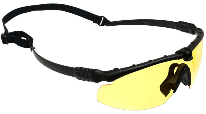 Nuprol Battle Pro Protective Airsoft Schutzbrille schwarz / gelb Bild 1