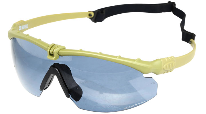 Nuprol Battle Pro Protective Airsoft Schutzbrille oliv / rauch