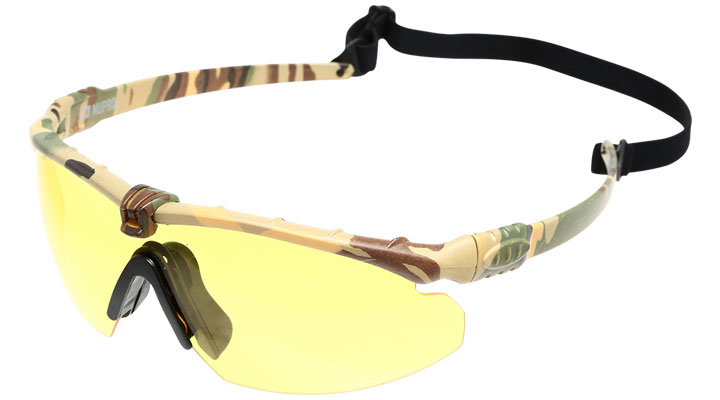 Nuprol Battle Pro Protective Airsoft Schutzbrille camo / gelb