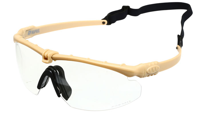 Nuprol Battle Pro Protective Airsoft Schutzbrille tan / klar