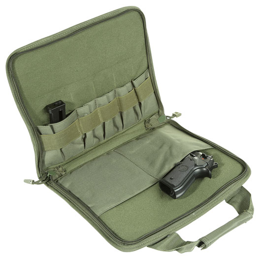 Nuprol PMC Deluxe Single Pistol Case / Tasche 36 x 28,5 x 4 cm oliv Bild 3