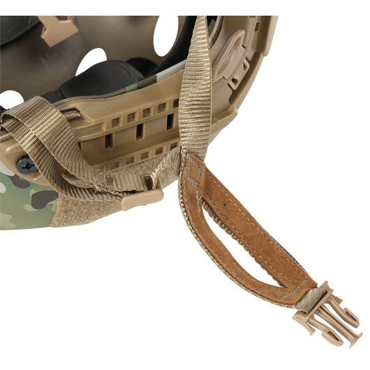 Nuprol Airsoft Helm FAST Railed mit NVG Mount MC-Camo Bild 8