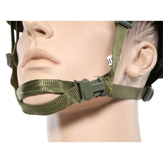 Nuprol Airsoft Helm FAST Railed mit NVG Mount oliv Bild 5
