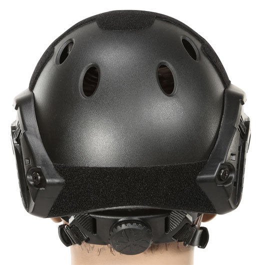 Nuprol Airsoft Helm  FAST Railed mit NVG Mount schwarz Bild 3