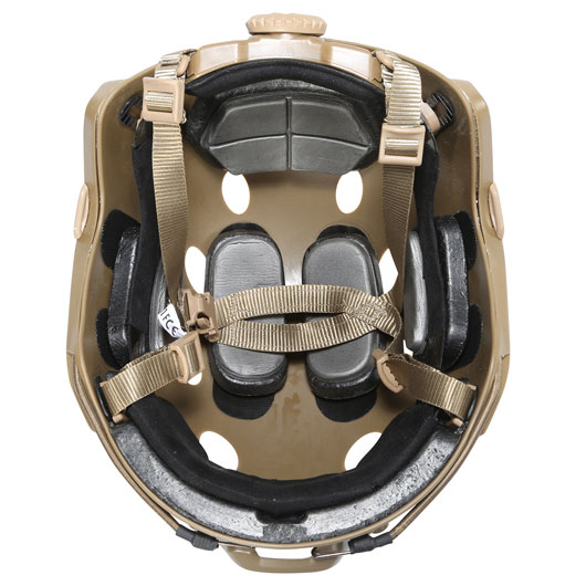 Nuprol Airsoft Helm FAST Railed mit NVG Mount tan Bild 4