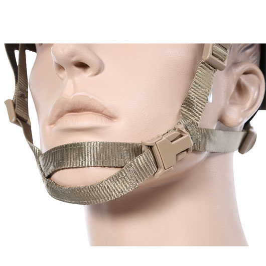 Nuprol Airsoft Helm FAST Railed mit NVG Mount tan Bild 5