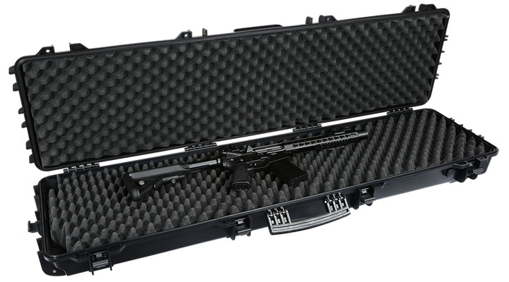 Nuprol X-Large Hard Case Waffenkoffer / Trolley 139 x 39,5 x 16 cm Waben-Schaumstoff schwarz Bild 4