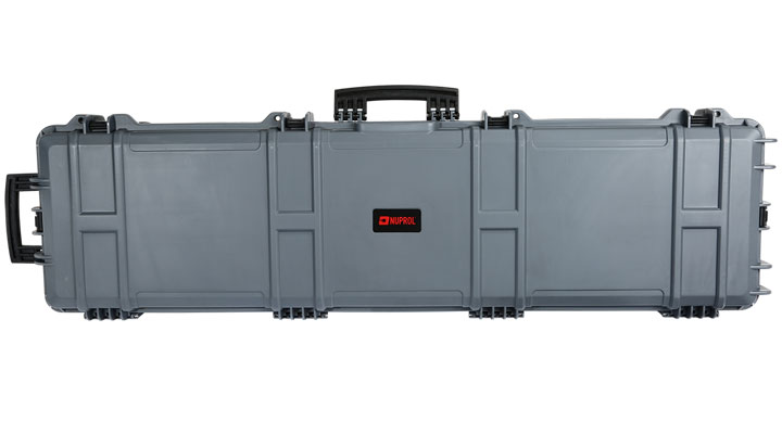 Nuprol X-Large Hard Case Waffenkoffer / Trolley 139 x 39,5 x 16 cm Waben-Schaumstoff grau Bild 2