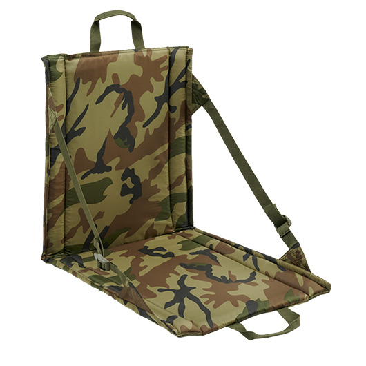 Brandit Outdoor-Faltsitz Sitzkissen mit Lehne woodland Bild 1