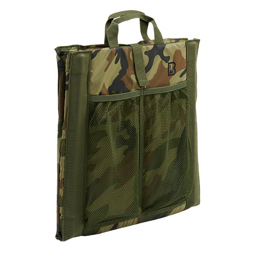 Brandit Outdoor-Faltsitz Sitzkissen mit Lehne woodland Bild 2