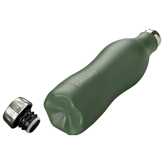 Dowabo Isolierflasche kohlensuredicht 0,75 Liter oliv Bild 1