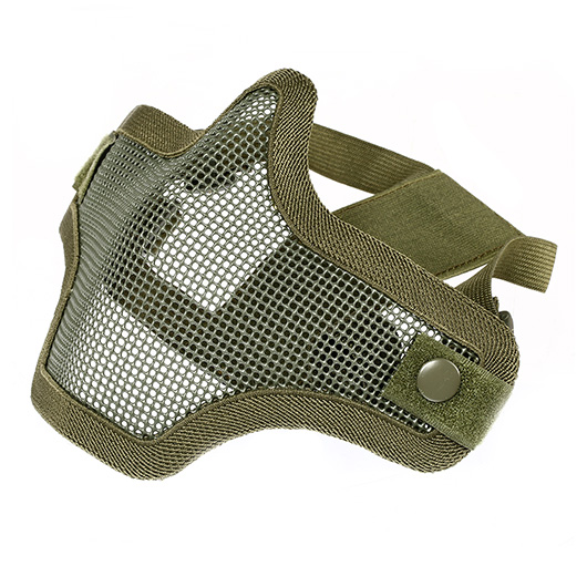 ASG Strike Systems Full Mesh Mask Airsoft Gittermaske Lower Face oliv Bild 3