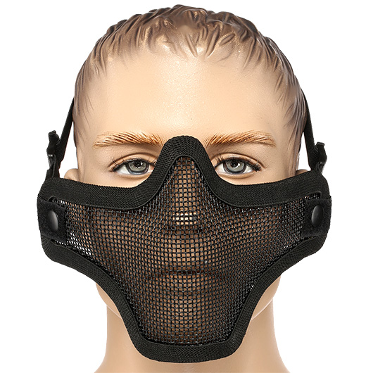 ASG Strike Systems Full Mesh Mask Airsoft Gittermaske Lower Face schwarz Bild 1