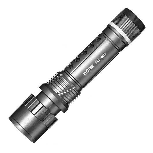 Drr Zoom LED Taschenlampe SCL-18042 inkl. Ladestation anthrazit Bild 1