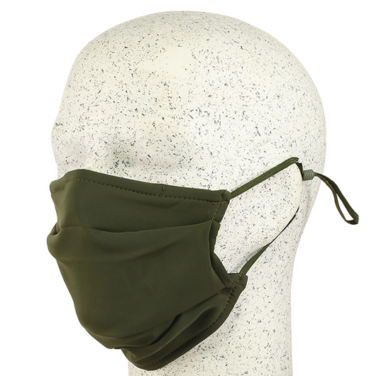 Stoffmaske extra breit verstellbar oliv