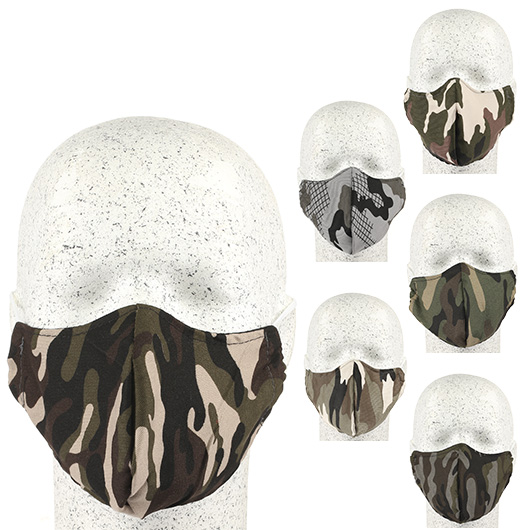 Stoffmaske camo farbig sortiert 1 Stck