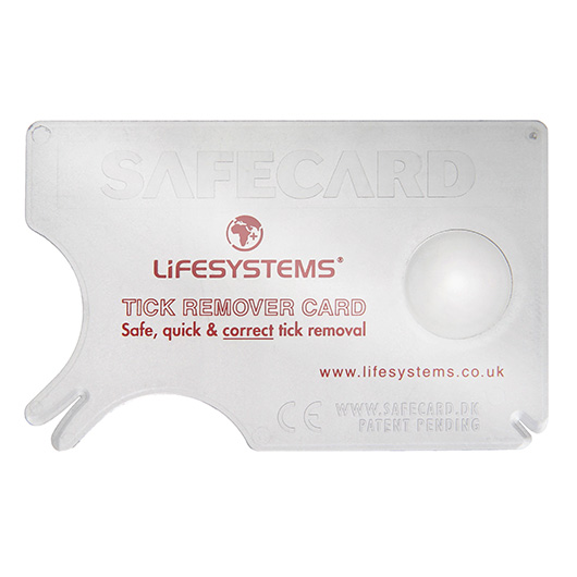 Lifesystems Zeckenzange Kartenformat mit Lupe