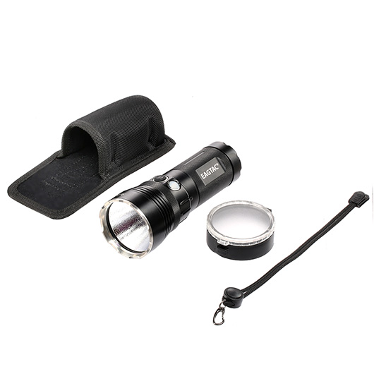 EAGTAC LED-Taschenlampe MX30L3 Kit 3300 Lumen schwarz inkl. Diffusorkappe, Lanyard und Nylonholster Bild 4