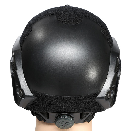 ASG Strike Systems FAST Standard Railed Airsoft Helm mit NVG Mount schwarz Bild 3