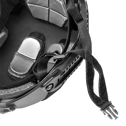 ASG Strike Systems FAST Standard Railed Airsoft Helm mit NVG Mount schwarz Bild 8