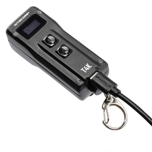 Nitecore Schlüssellampe T4K 4000 Lumen schwarz inkl. Gürtelclip Bild 5