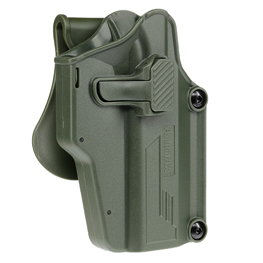 Amomax Per-Fit Universal Tactical Holster Polymer Paddle - passend fr ber 80 Pistolen Rechts oliv Bild 1