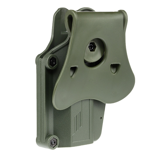 Amomax Per-Fit Universal Tactical Holster Polymer Paddle - passend fr ber 80 Pistolen Rechts oliv Bild 5