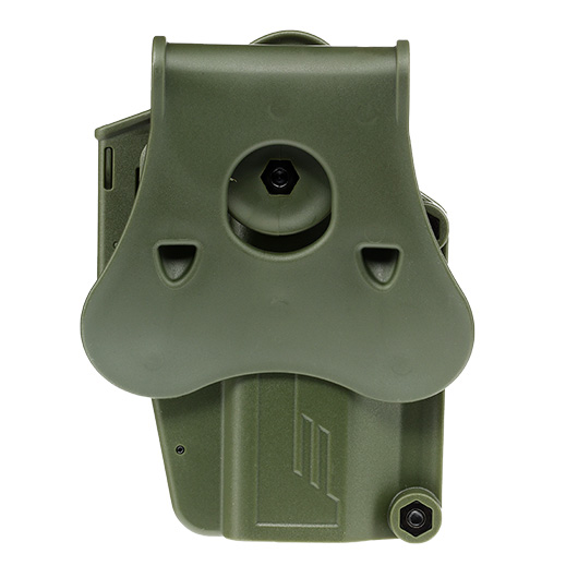 Amomax Per-Fit Universal Tactical Holster Polymer Paddle - passend fr ber 80 Pistolen Links oliv Bild 4