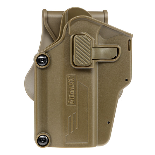 Amomax Per-Fit Universal Tactical Holster Polymer Paddle - passend fr ber 80 Pistolen Links Flat Dark Earth