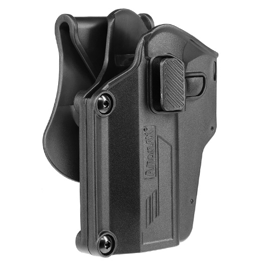 Amomax Per-Fit Universal Tactical Holster Polymer Paddle - passend fr ber 80 Pistolen Links schwarz Bild 1