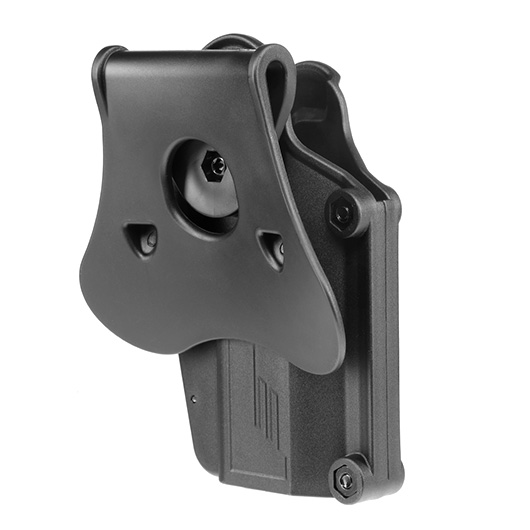 Amomax Per-Fit Universal Tactical Holster Polymer Paddle - passend fr ber 80 Pistolen Links schwarz Bild 3